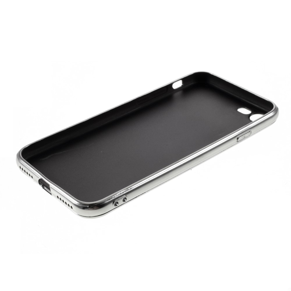 Glittercover iPhone SE (2020) sølv