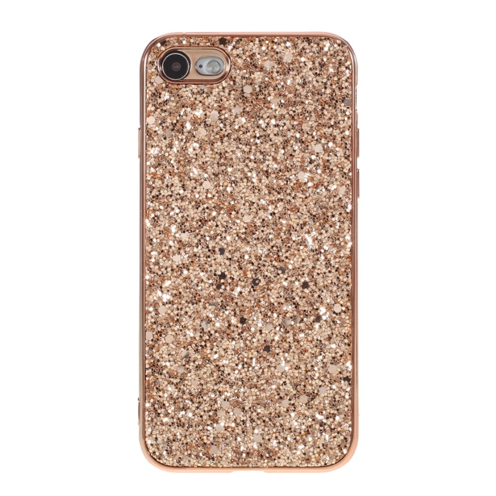 Glittercover iPhone SE (2020) rose guld