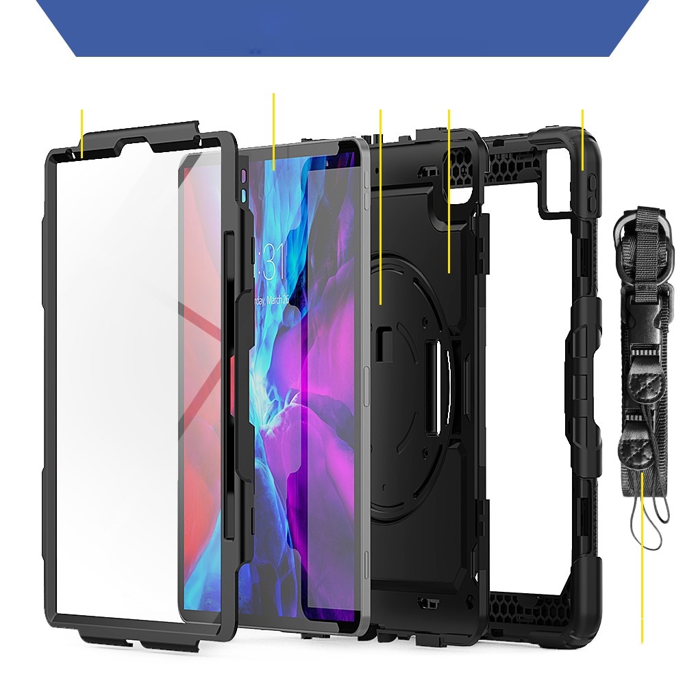 Stødsikker Full Protection Hybridcover iPad Pro 12.9 3rd Gen (2018) sort