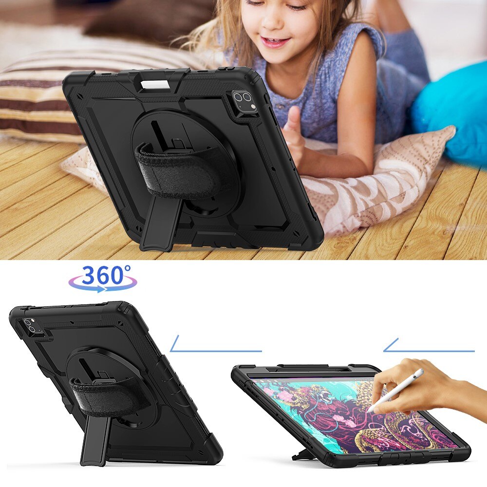 Stødsikker Full Protection Hybridcover iPad Pro 12.9 4th Gen (2020) sort