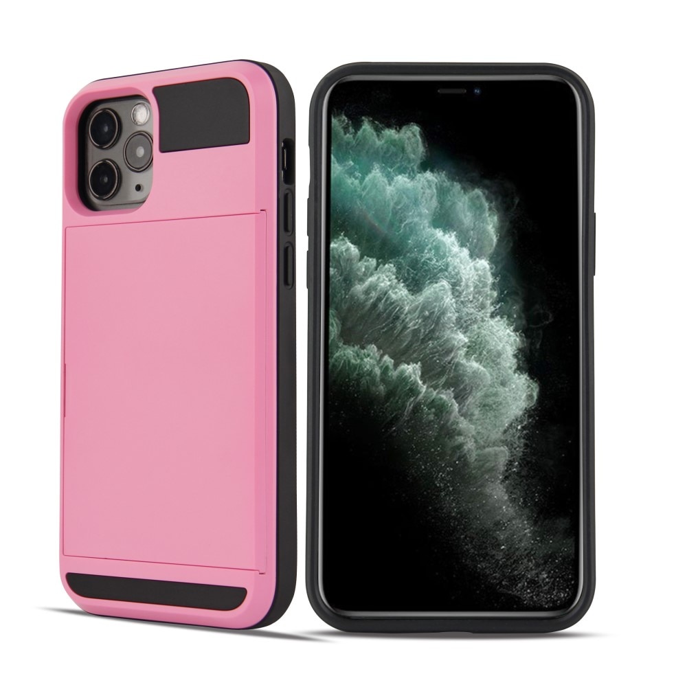 Cover Kortholder iPhone 12 Mini Lyserød