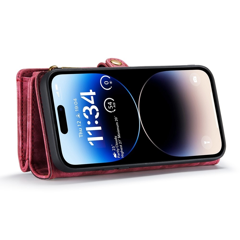 Multi-slot Mobiltaske iPhone 12 Pro Max rød