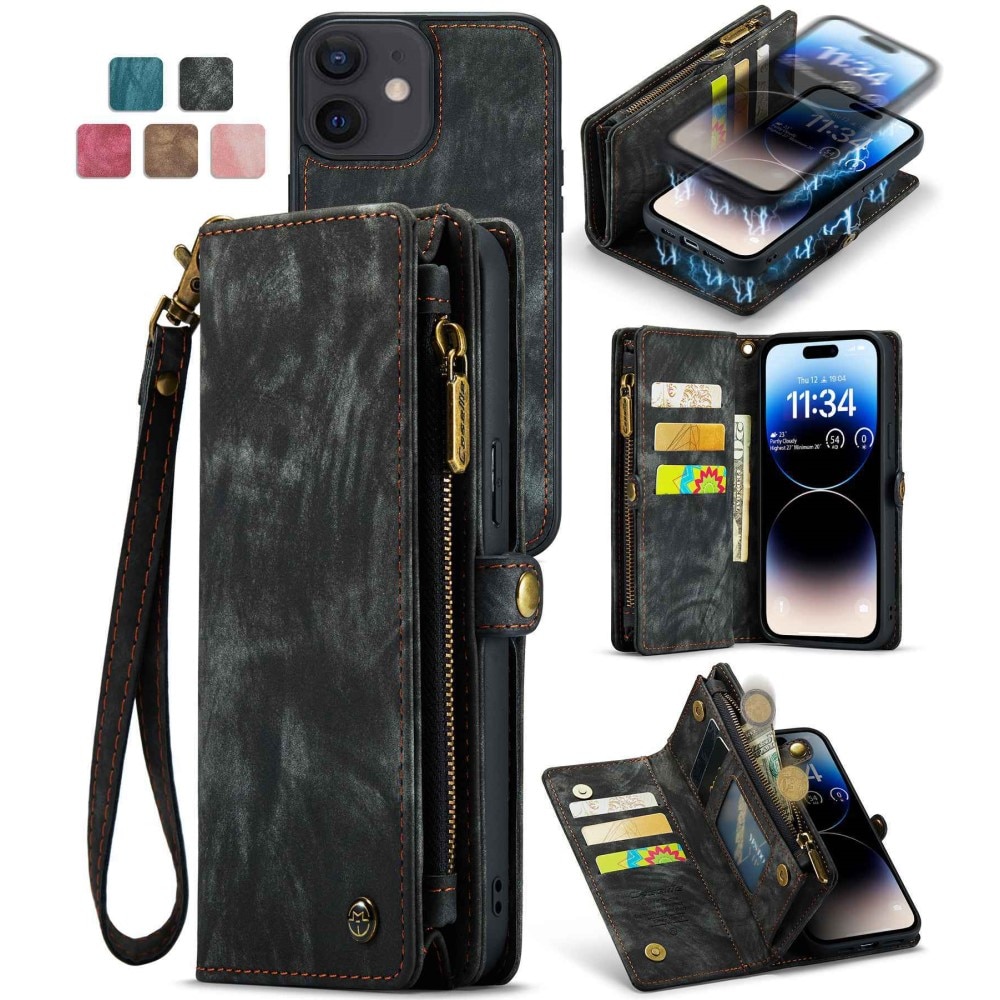 Multi-slot Mobiltaske iPhone 12/12 Pro grå