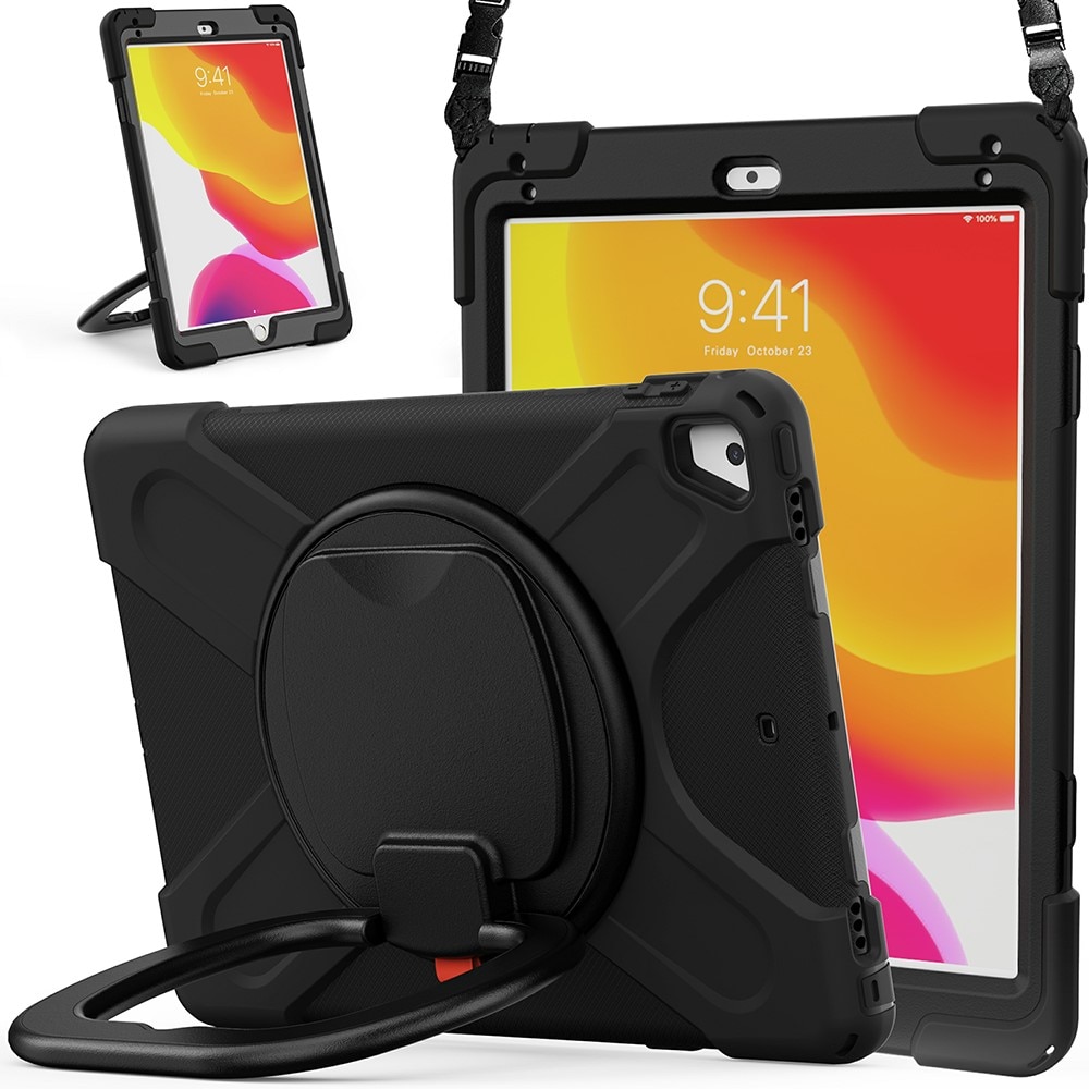 Hybrid-etui med Kickstand og skulderrem iPad Air 9.7 1st Gen (2013) sort