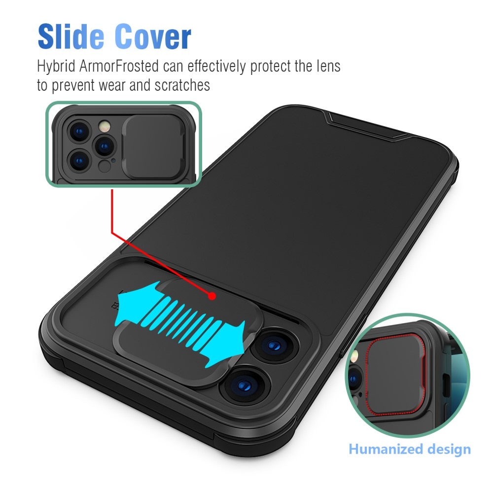 Cover kamerabeskyttelse iPhone 12 Pro sort
