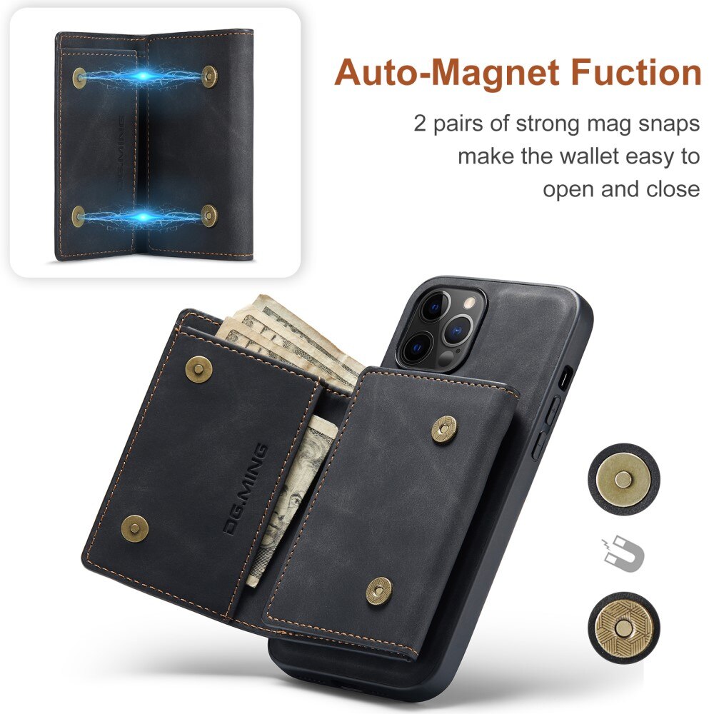 Magnetic Card Slot Case iPhone 12 Pro Max Sort