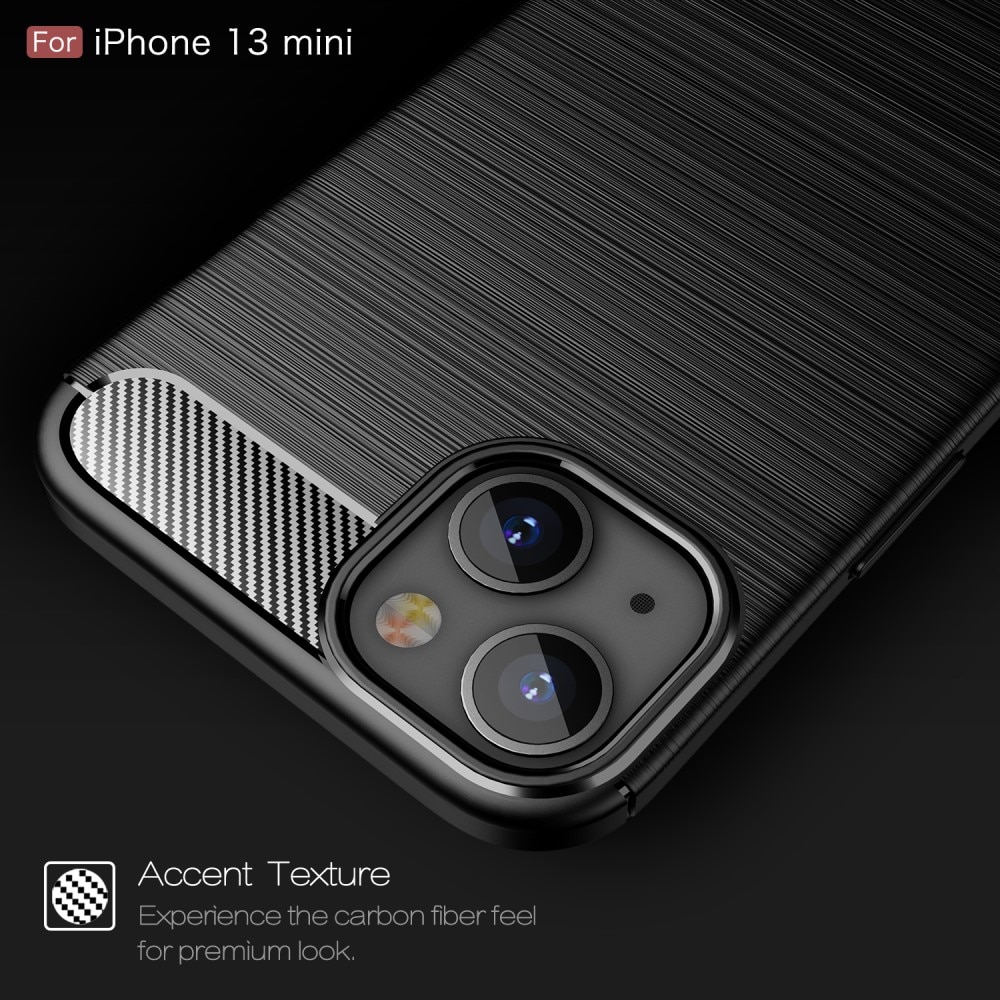 Apple iPhone 13 Mini Cover TPU Brushed Sort