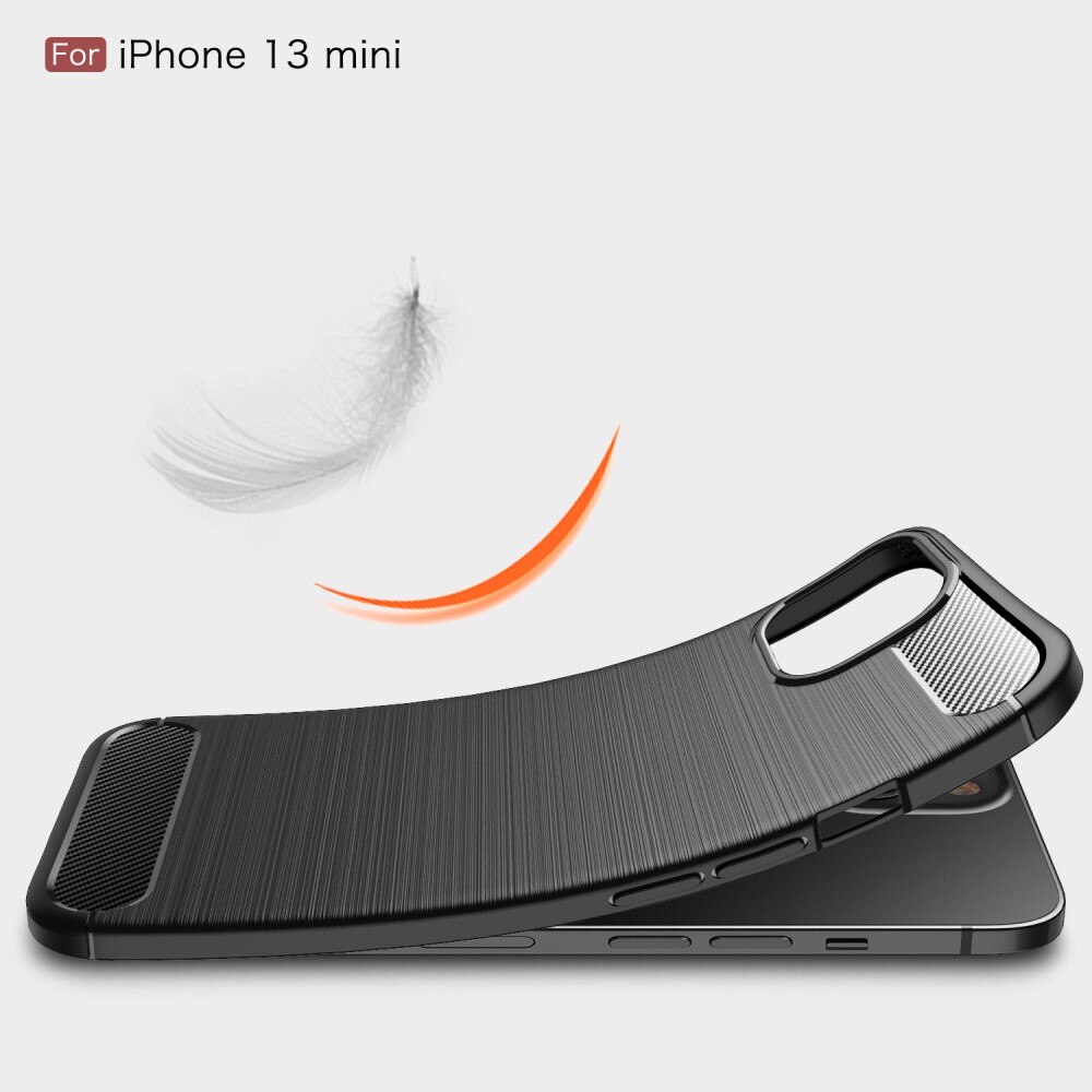 Apple iPhone 13 Mini Cover TPU Brushed Sort