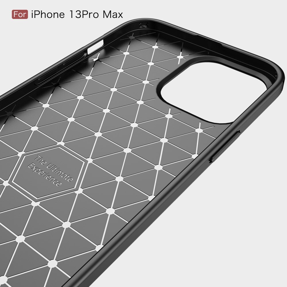 Apple iPhone 13 Pro Max Cover TPU Brushed Sort