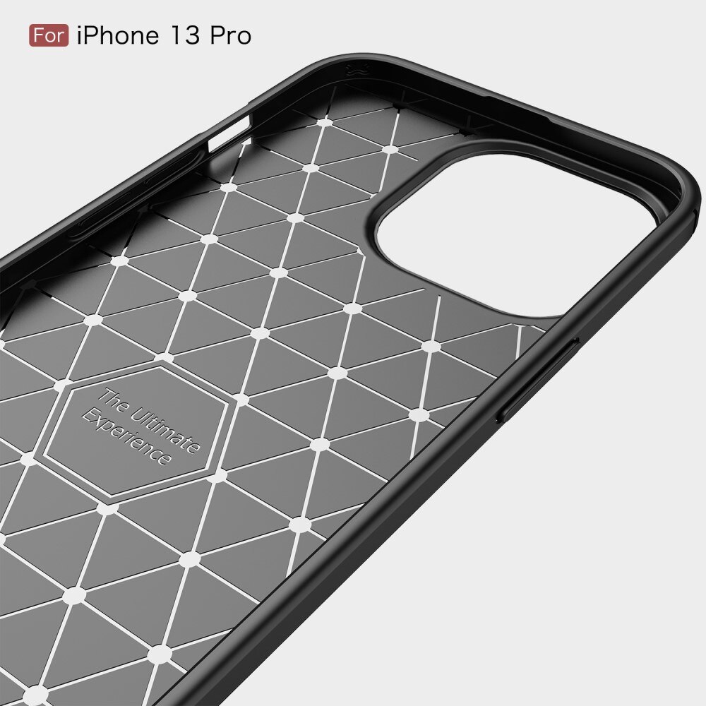 iPhone 13 Pro Cover TPU Brushed Sort