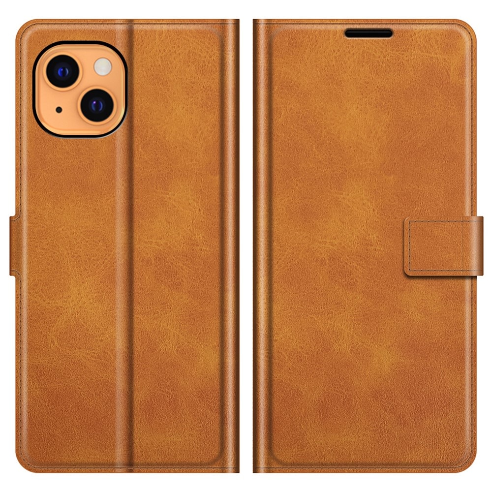 Leather Wallet iPhone 13 Mini Cognac