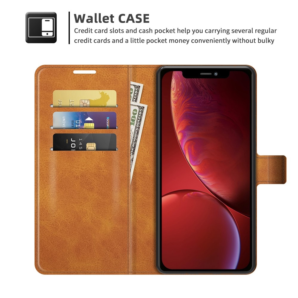 Leather Wallet iPhone 13 Mini Cognac