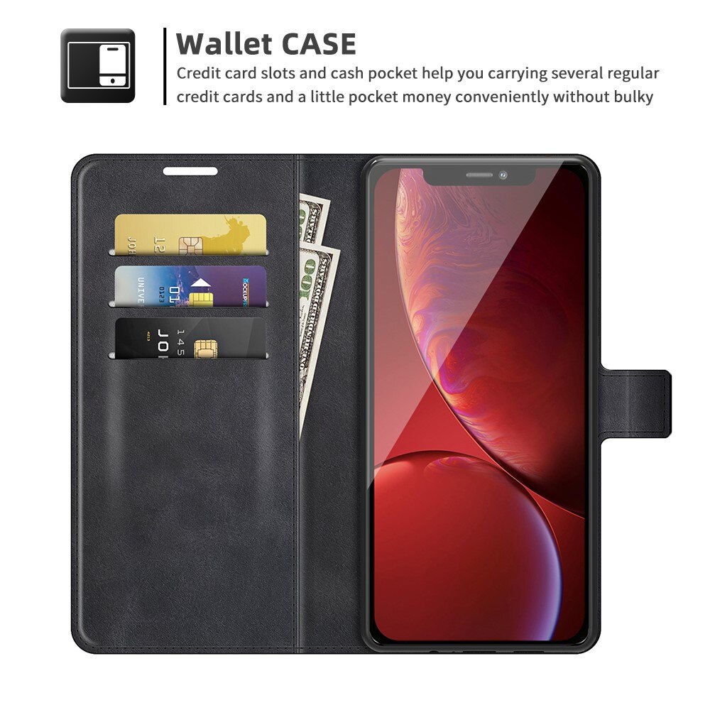 Leather Wallet iPhone 13 Pro Black