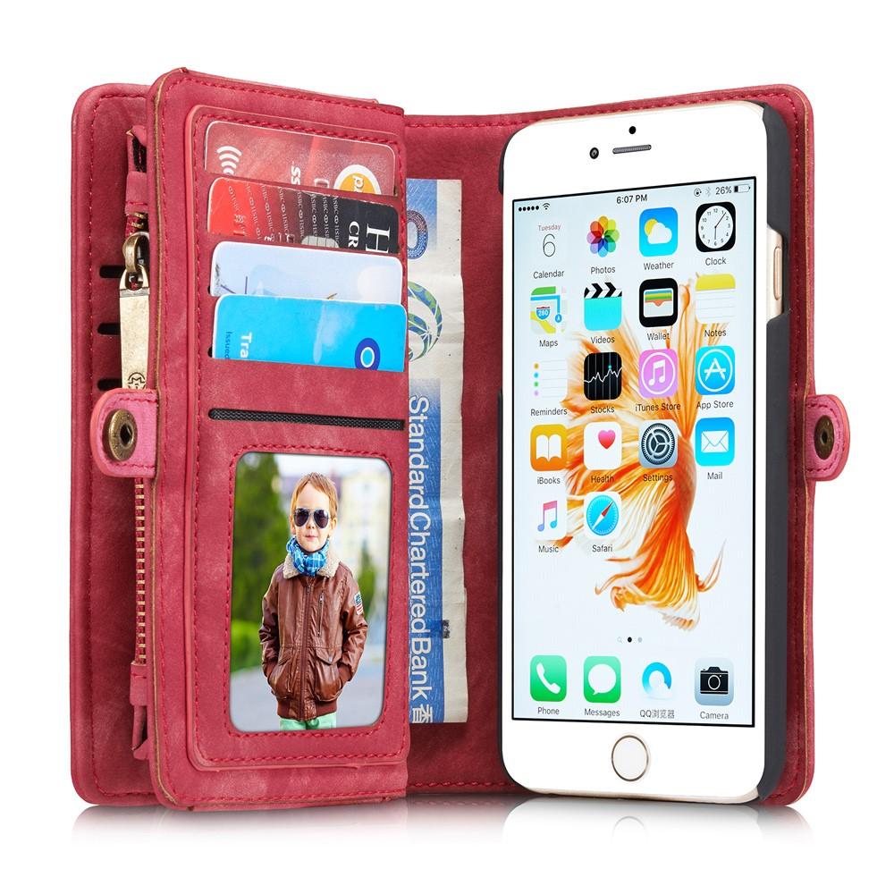 Multi-slot Mobiltaske iPhone 6/6S rød