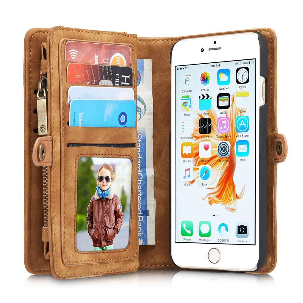 Multi-slot Mobiltaske iPhone 6/6S brun