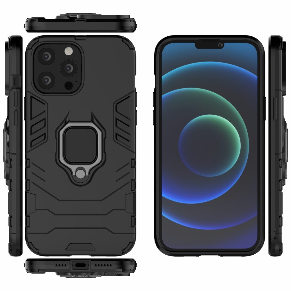 Hybridcover Tech Ring iPhone 13 Pro Max sort