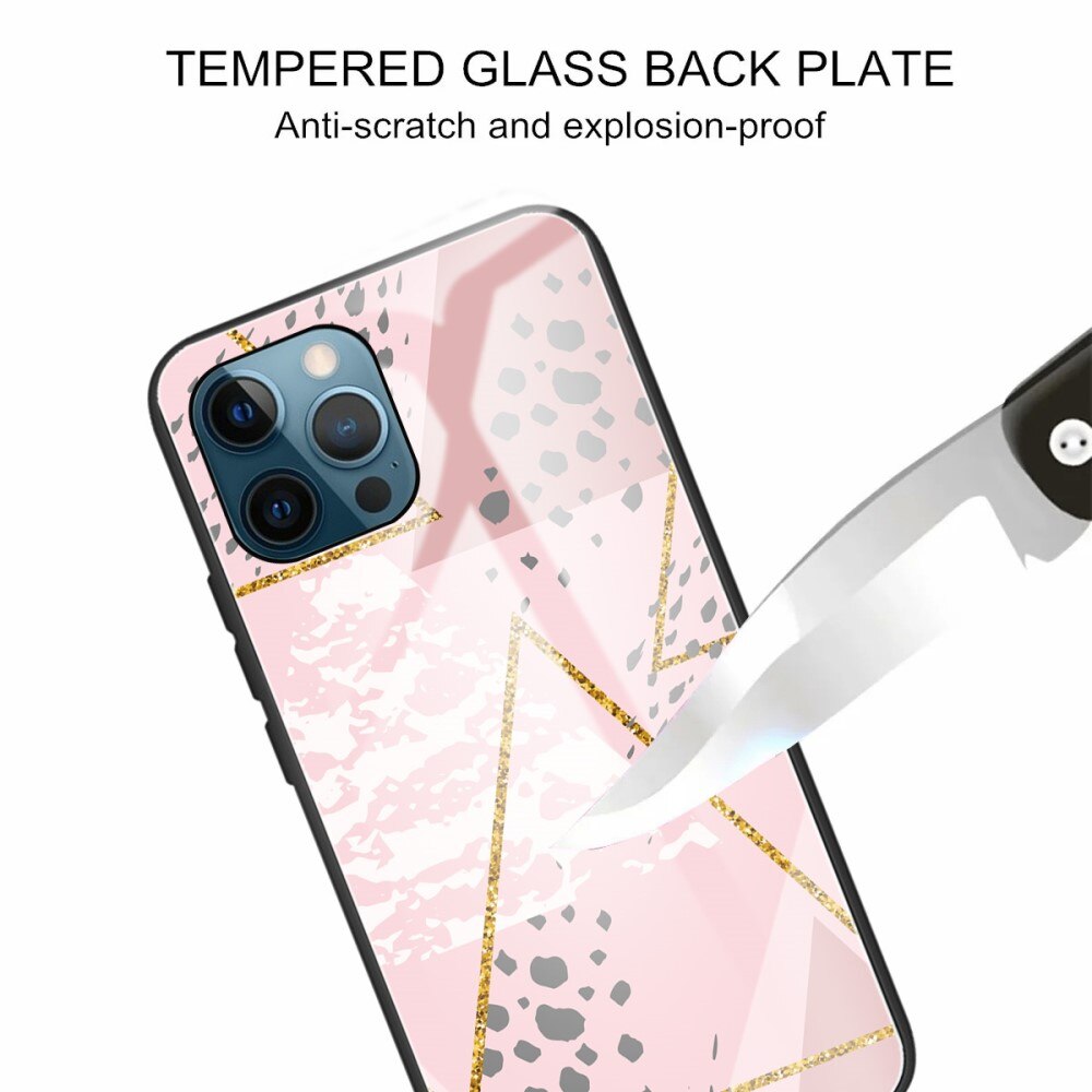 Cover Hærdet Glas Apple iPhone 13 Pro leopard lyserød