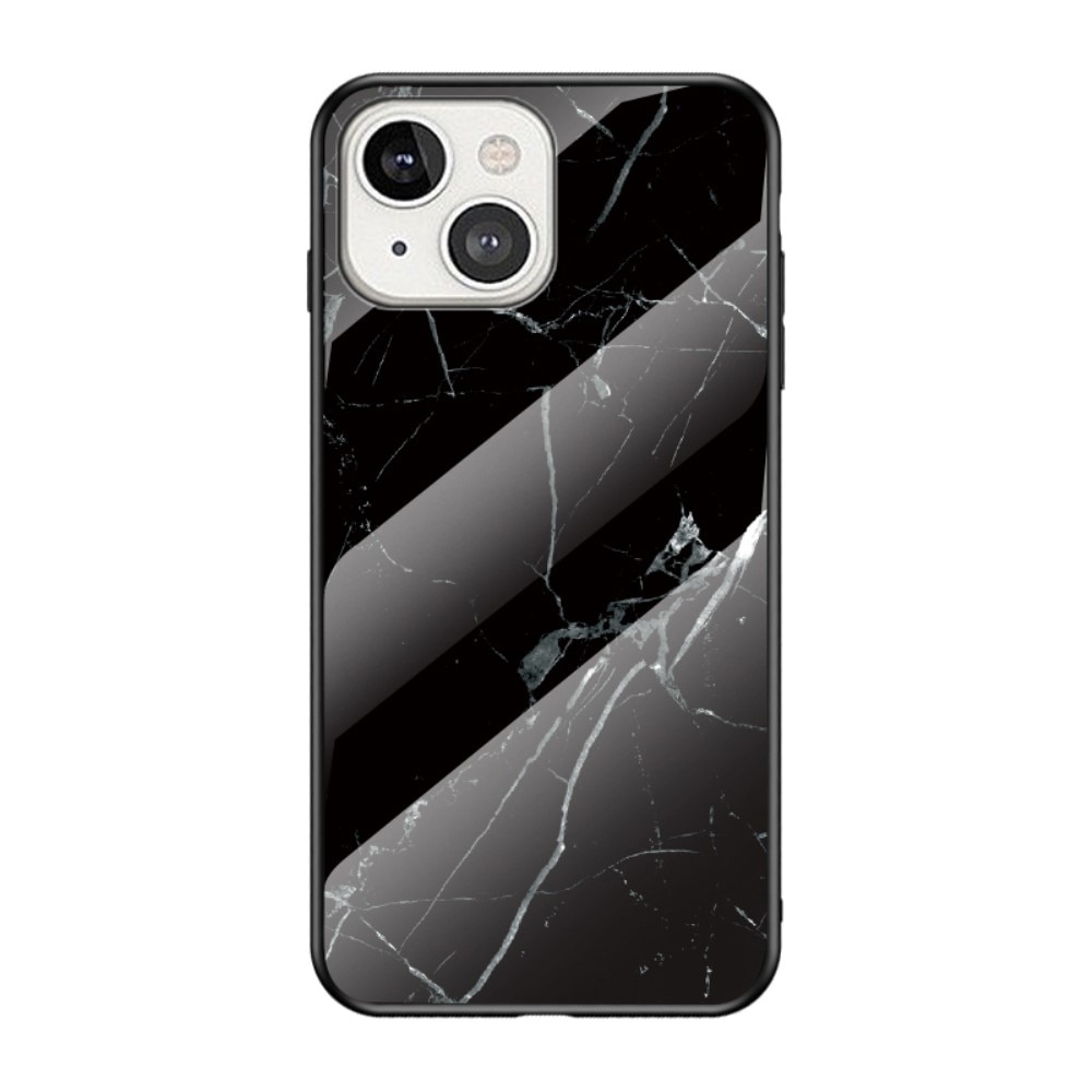 Cover Hærdet Glas Apple iPhone 13 sort marmor