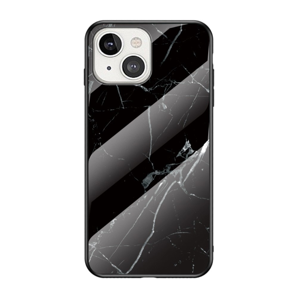 Cover Hærdet Glas Apple iPhone 13 Mini sort marmor