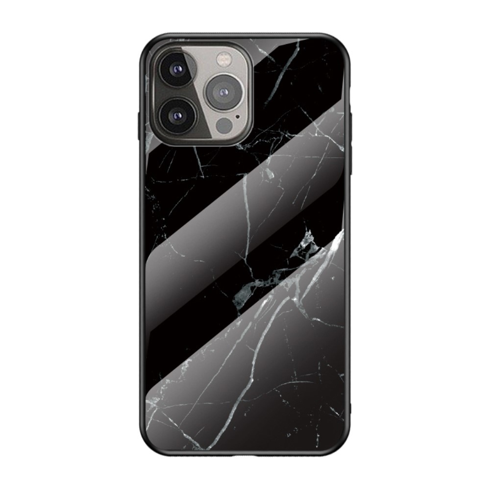 Cover Hærdet Glas Apple iPhone 13 Pro sort marmor