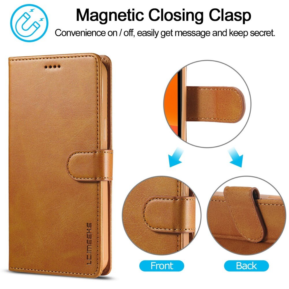 Tegnebogsetui iPhone 13 Pro Max cognac