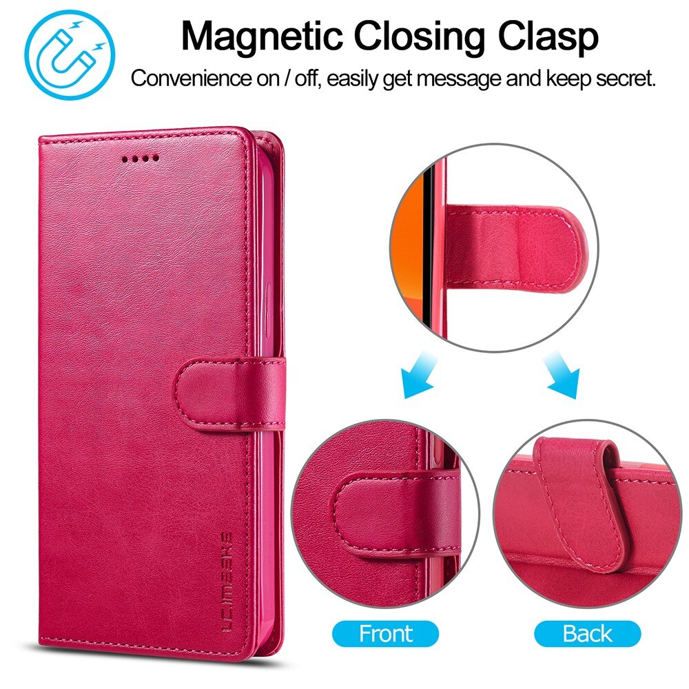 Tegnebogsetui iPhone 13 Pro lyserød