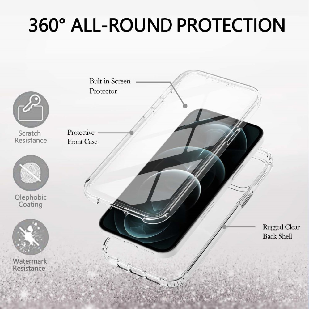 Full Protection Case iPhone 12/12 Pro gennemsigtig