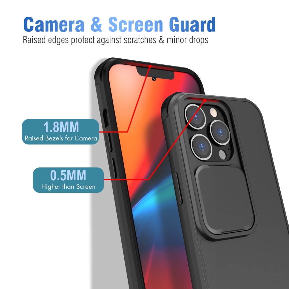 Cover kamerabeskyttelse iPhone 13 Pro sort