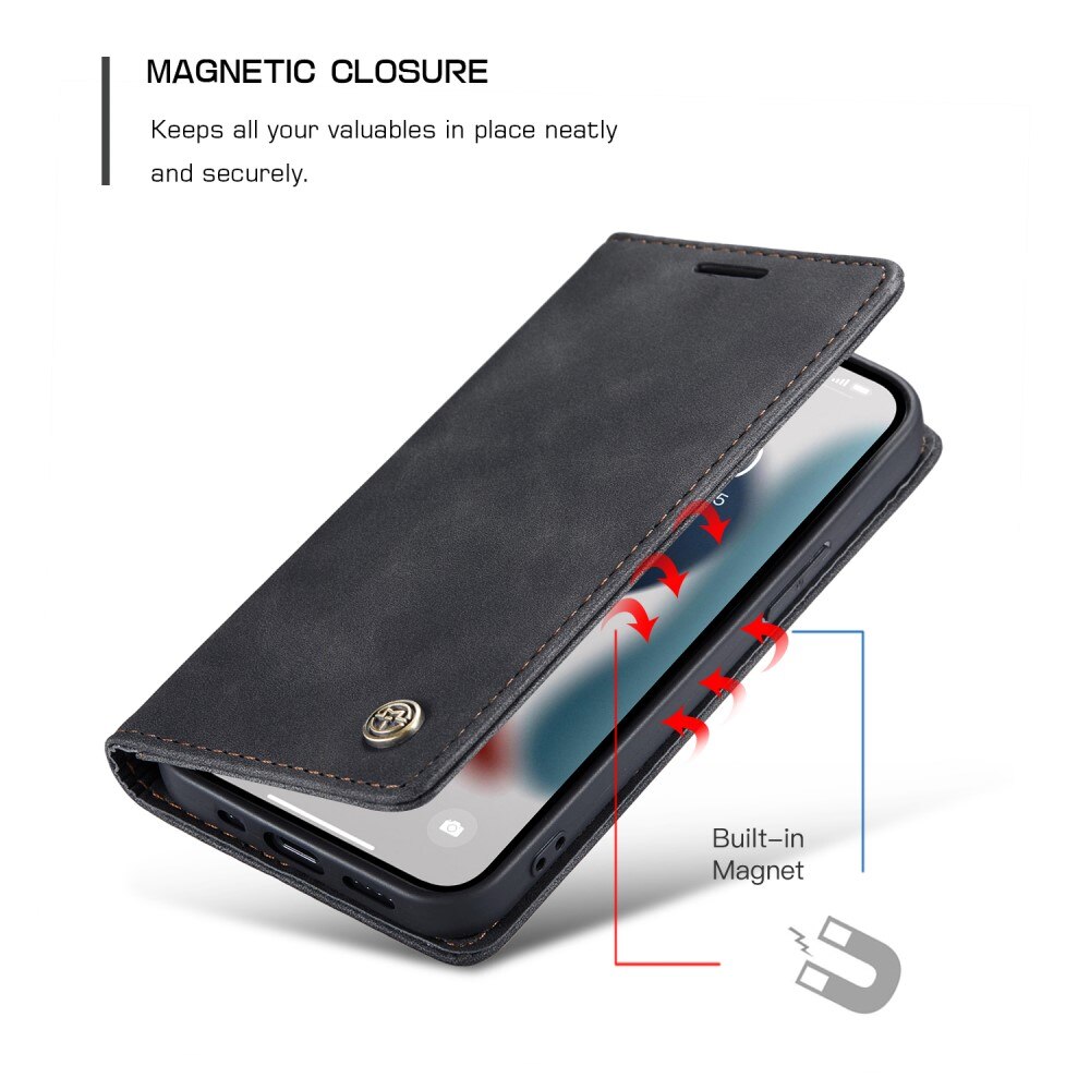 Slim Pung Etui iPhone 13 Pro Sort