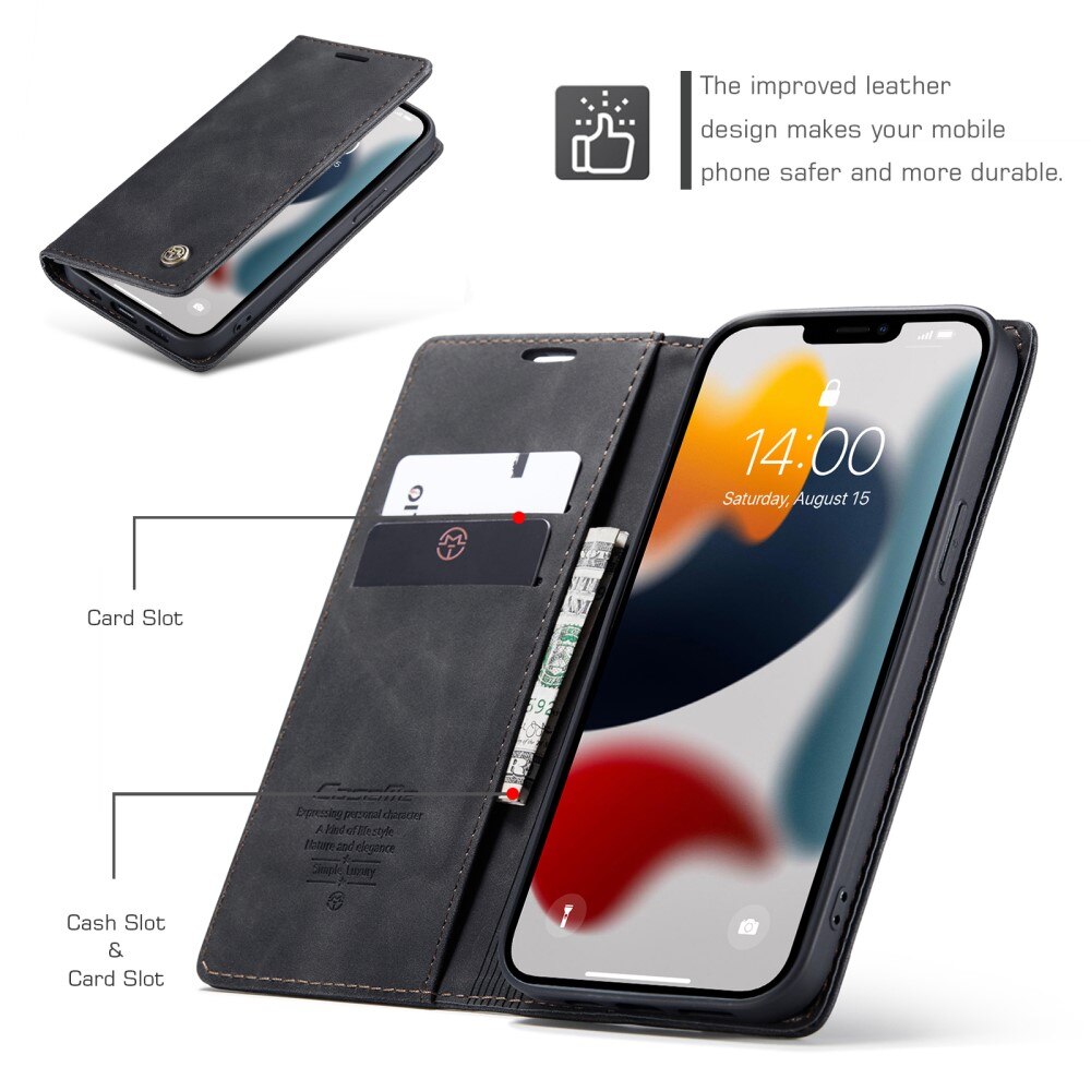 Slim Pung Etui iPhone 13 Pro Sort