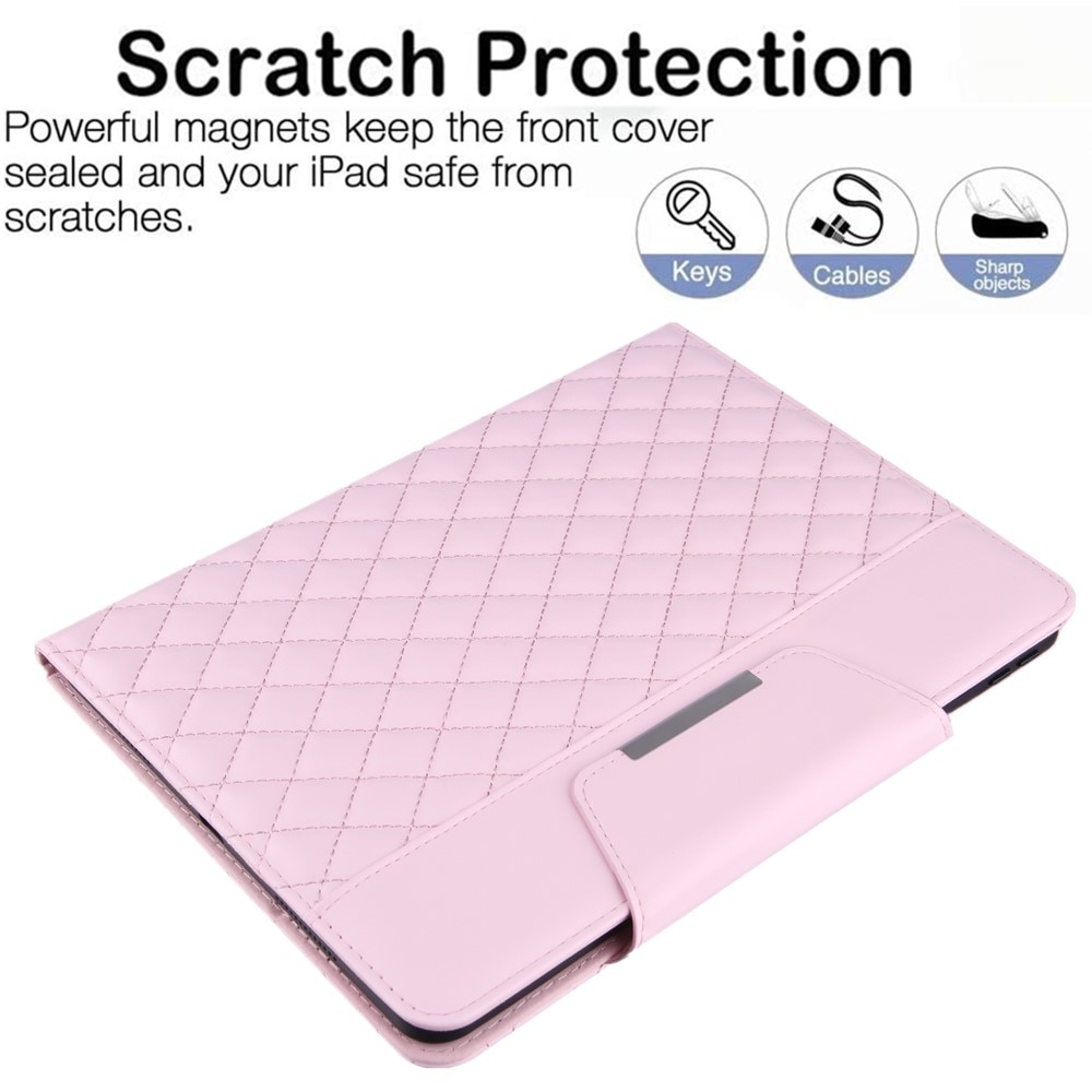 Cover iPad 10.2 7th Gen (2019) Quilted lyserød