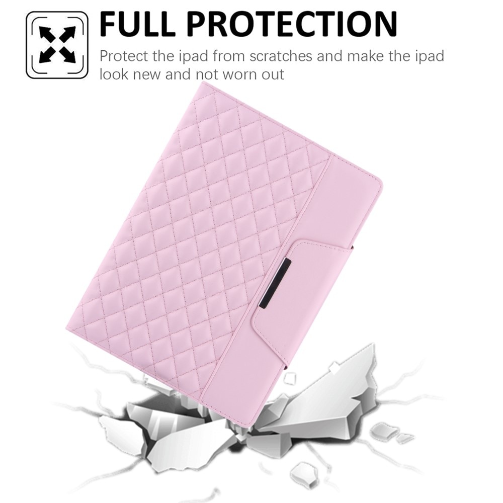 Cover iPad 10.2 7th Gen (2019) Quilted lyserød