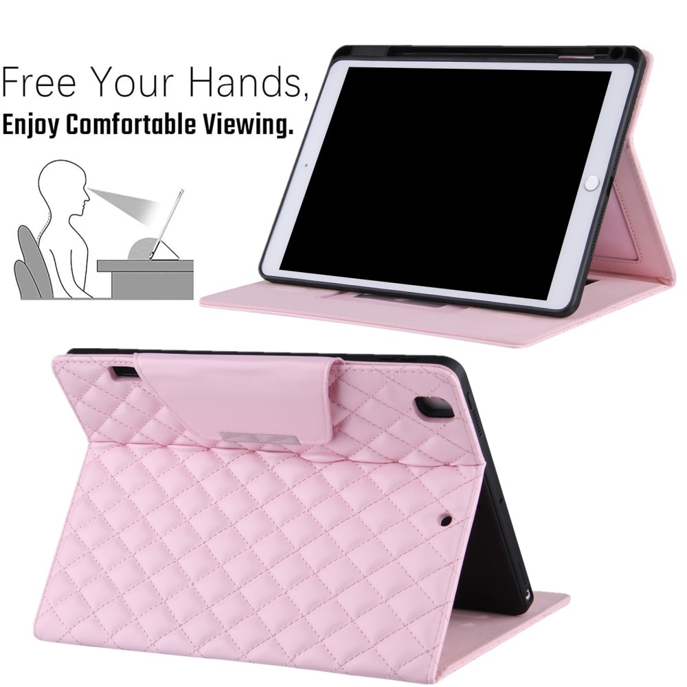 Cover iPad Air 10.5 3rd Gen (2019) Quilted lyserød