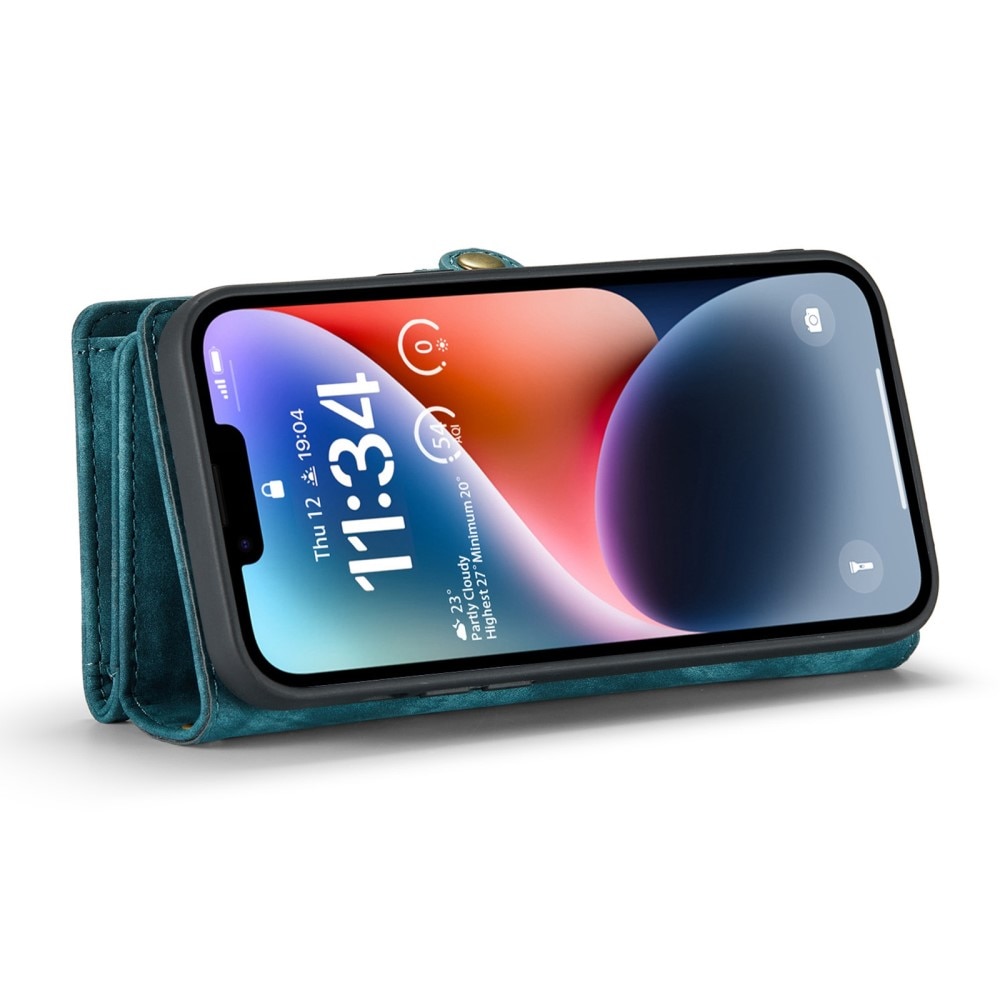 Multi-slot Mobiltaske iPhone 13 Mini blå