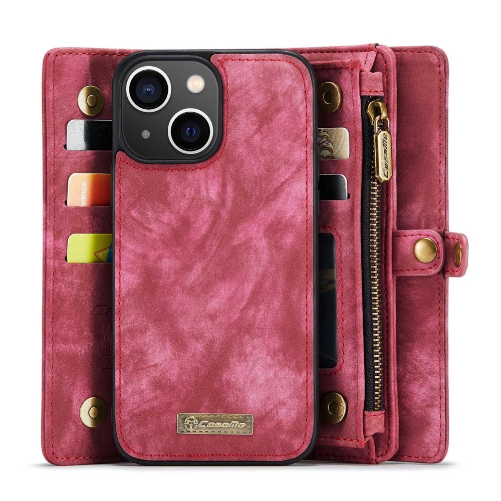 Multi-slot Mobiltaske iPhone 13 Rød