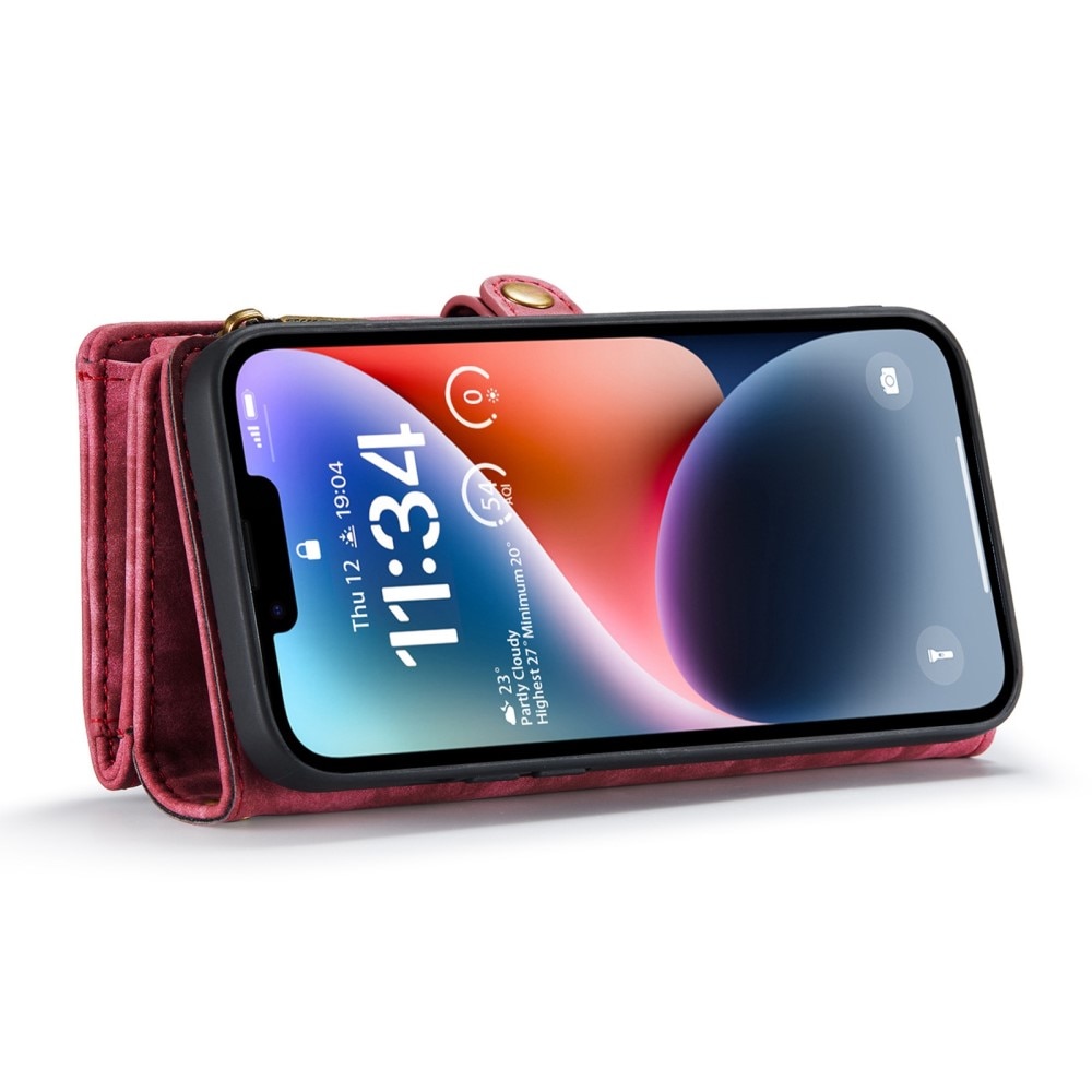 Multi-slot Mobiltaske iPhone 13 Rød