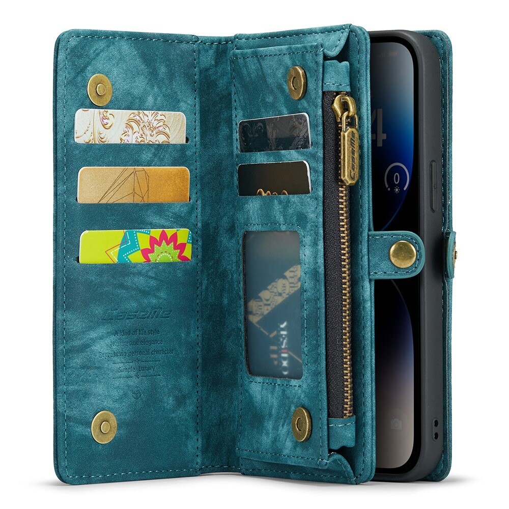 Multi-slot Mobiltaske iPhone 13 Pro Max Blå