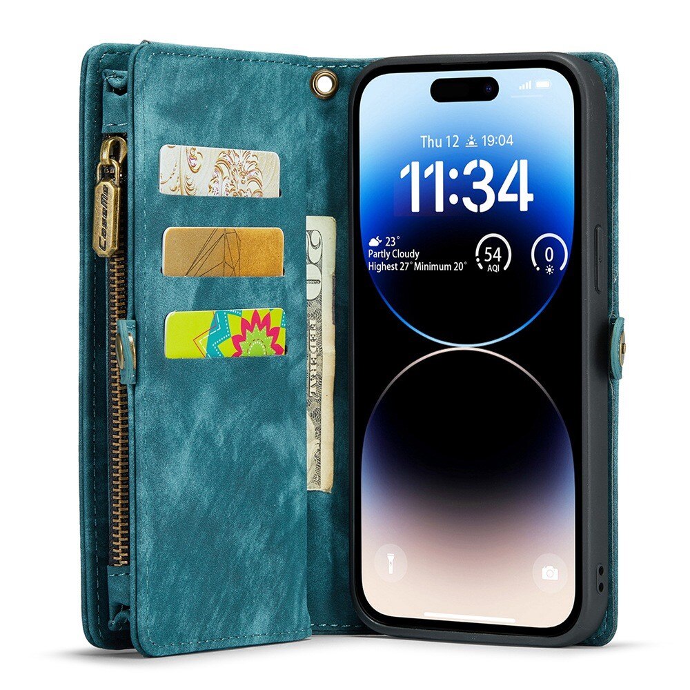 Multi-slot Mobiltaske iPhone 13 Pro Max Blå