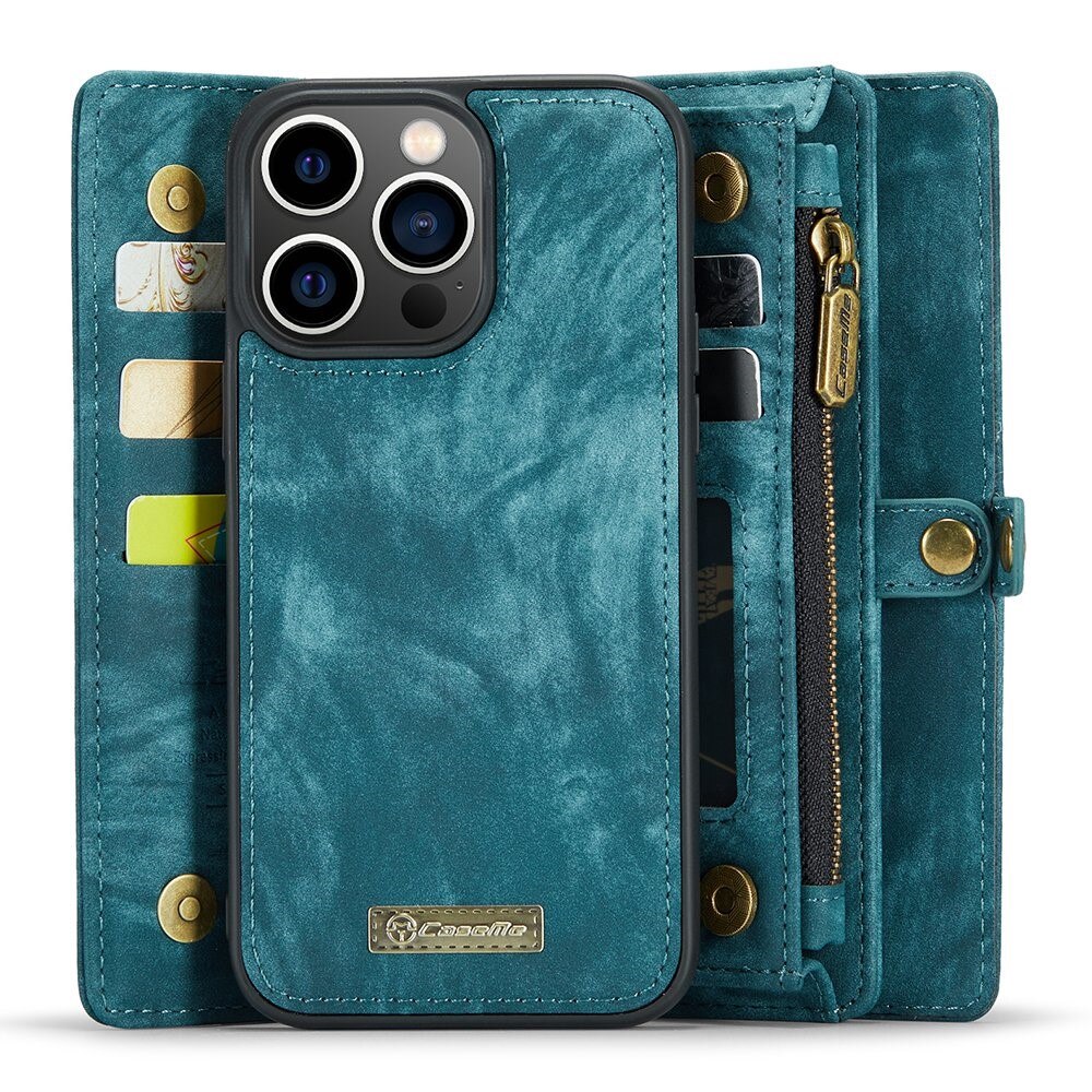 Multi-slot Mobiltaske iPhone 13 Pro Max Blå