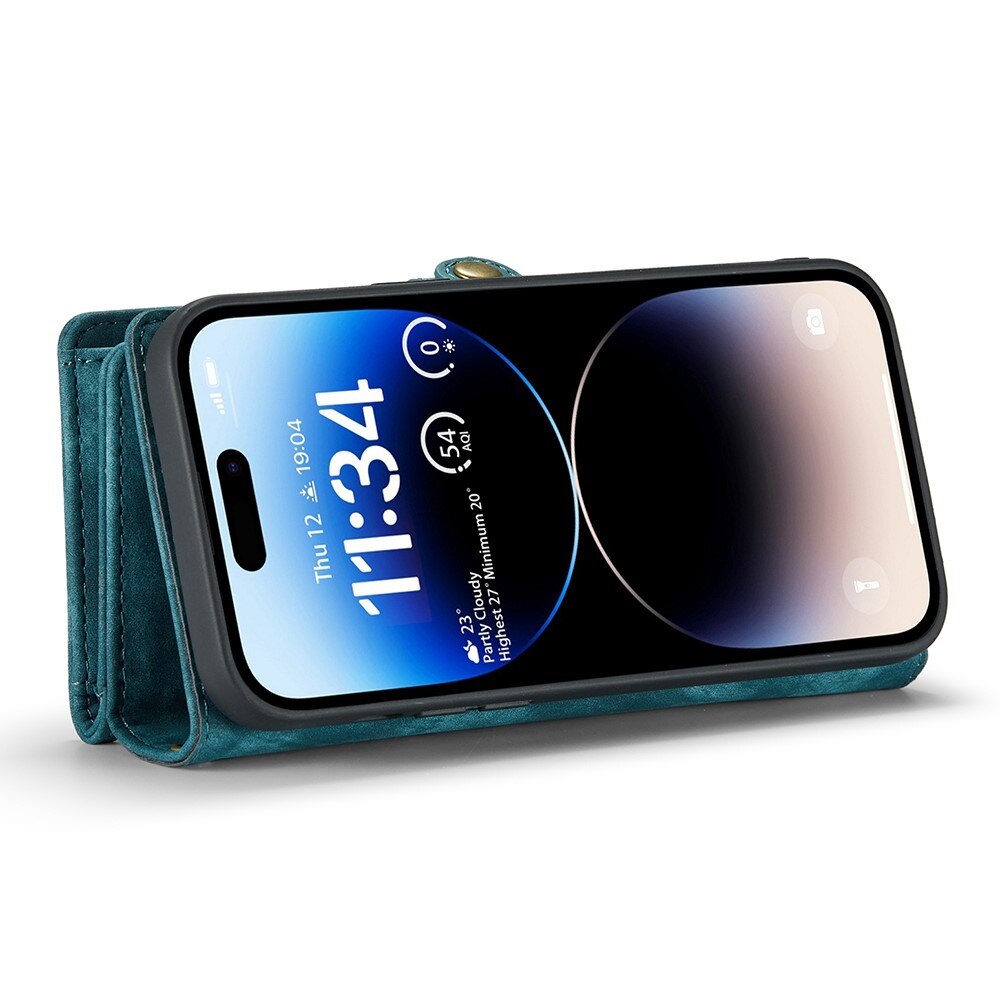 Multi-slot Mobiltaske iPhone 13 Pro Blå