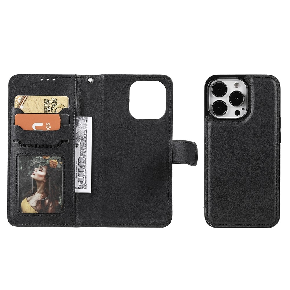 Magnetisk Wallet  iPhone 13 Pro sort
