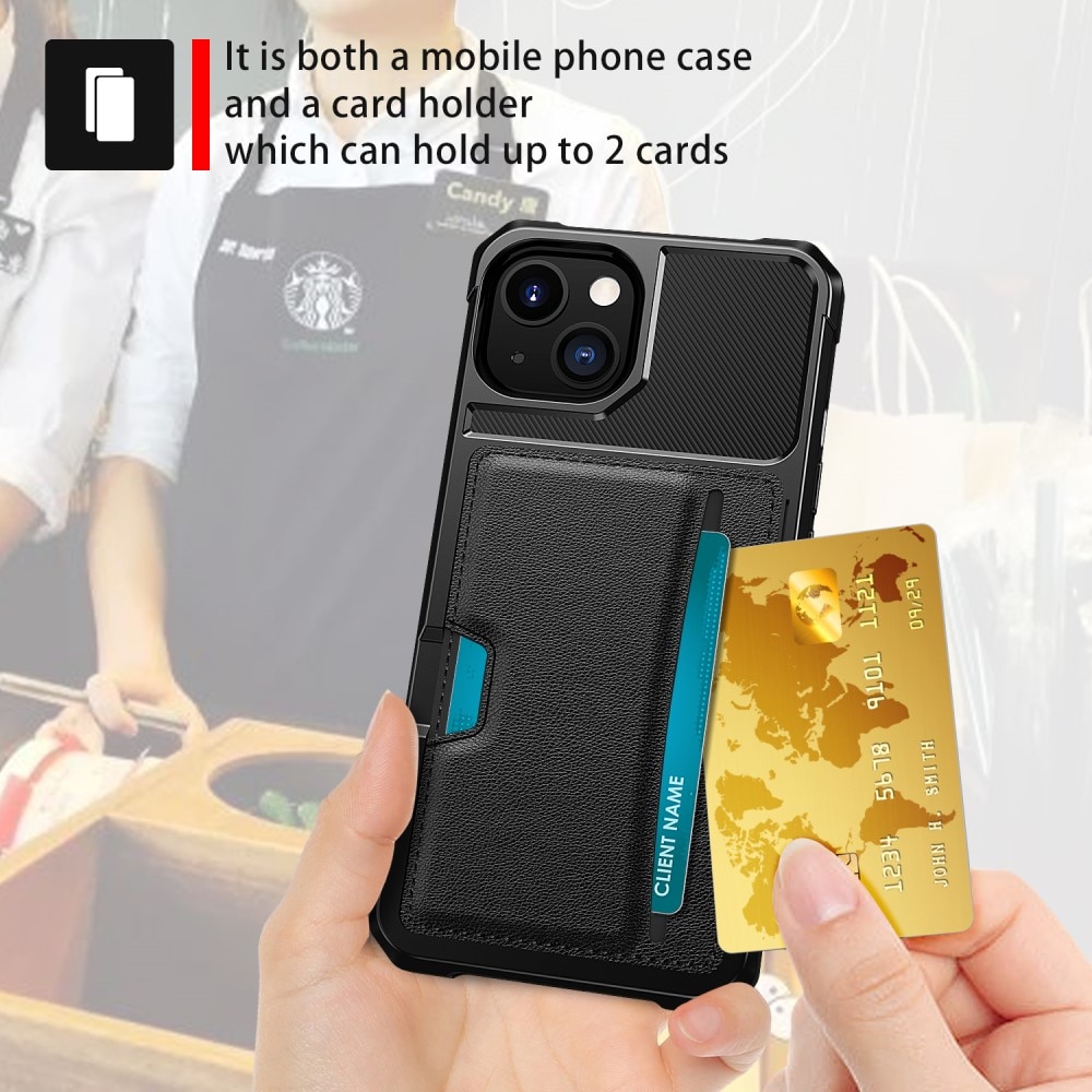 Tough Card Case iPhone 13 sort