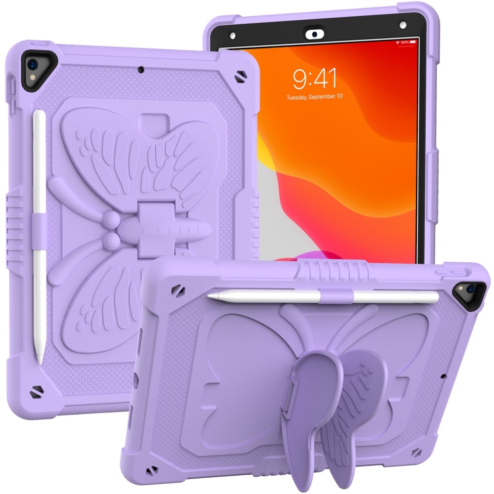 Hybridcover sommerfugl iPad 10.2 7th Gen (2019) lila