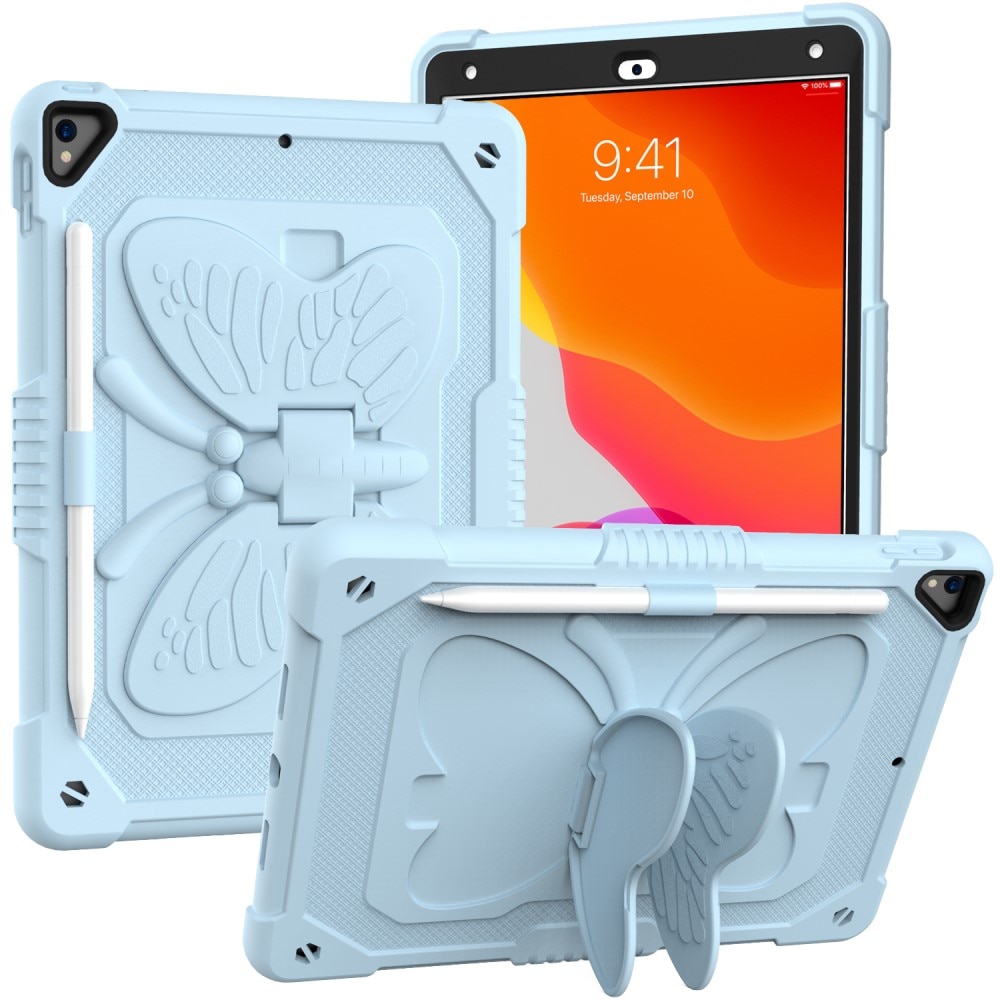 Hybridcover sommerfugl iPad 10.2 7th Gen (2019) blå