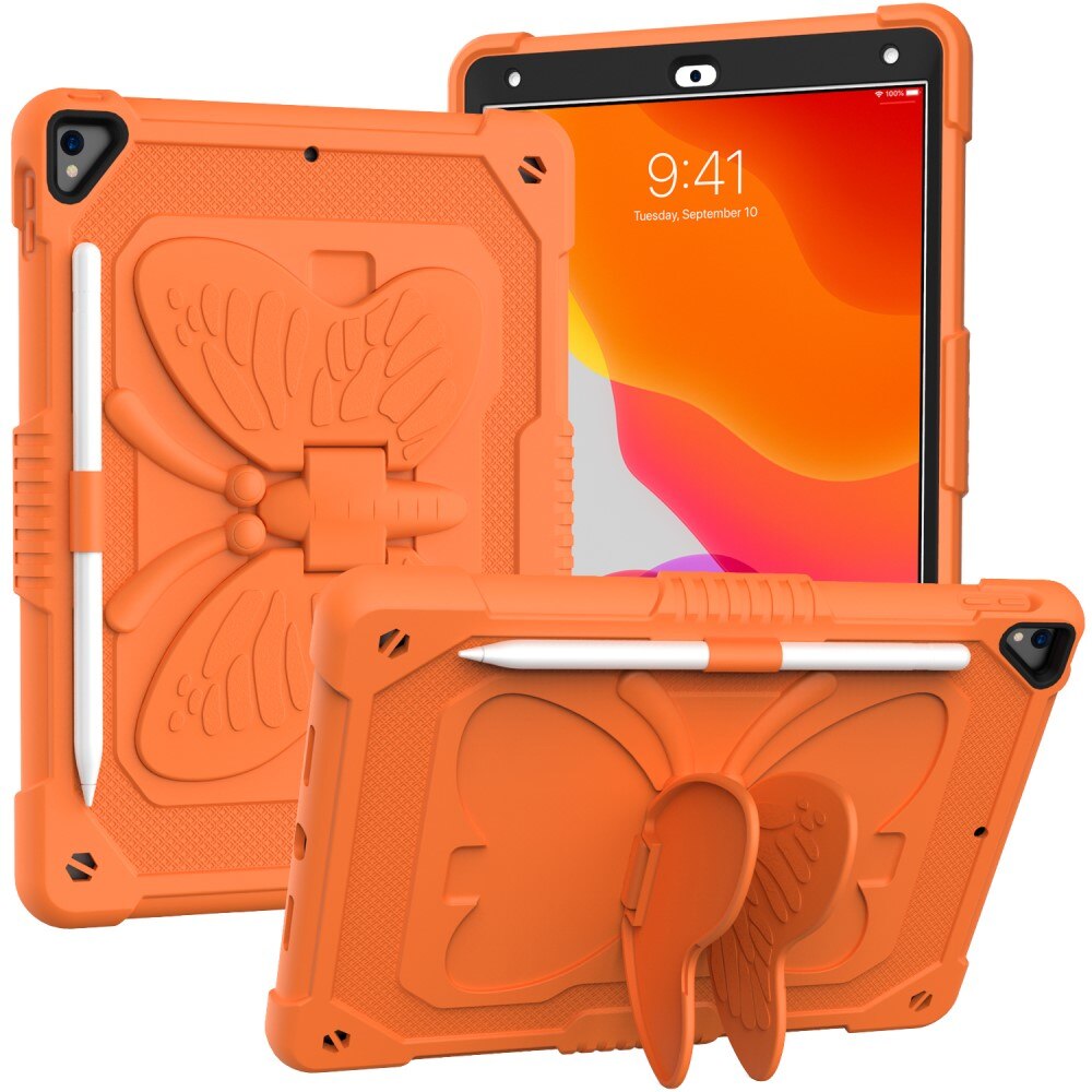 Hybridcover sommerfugl iPad 10.2 7th Gen (2019) orange