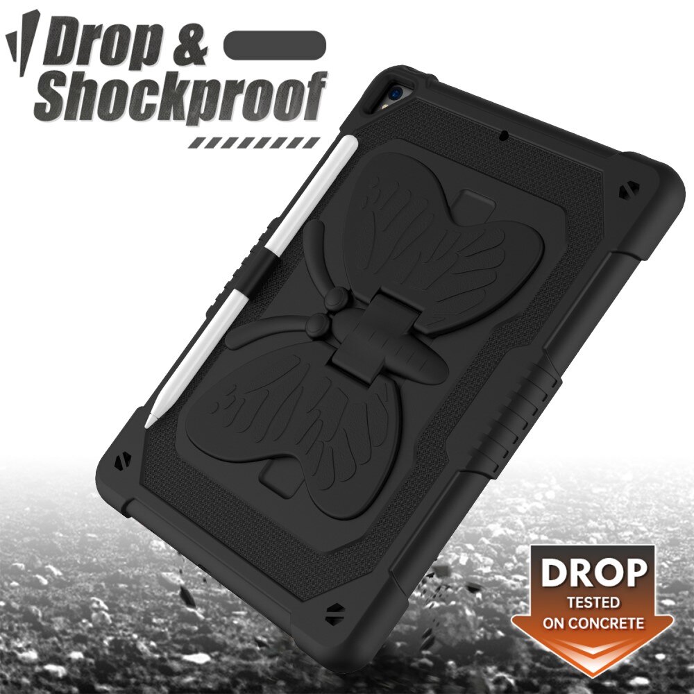 Hybridcover sommerfugl iPad 10.2 7th Gen (2019) sort