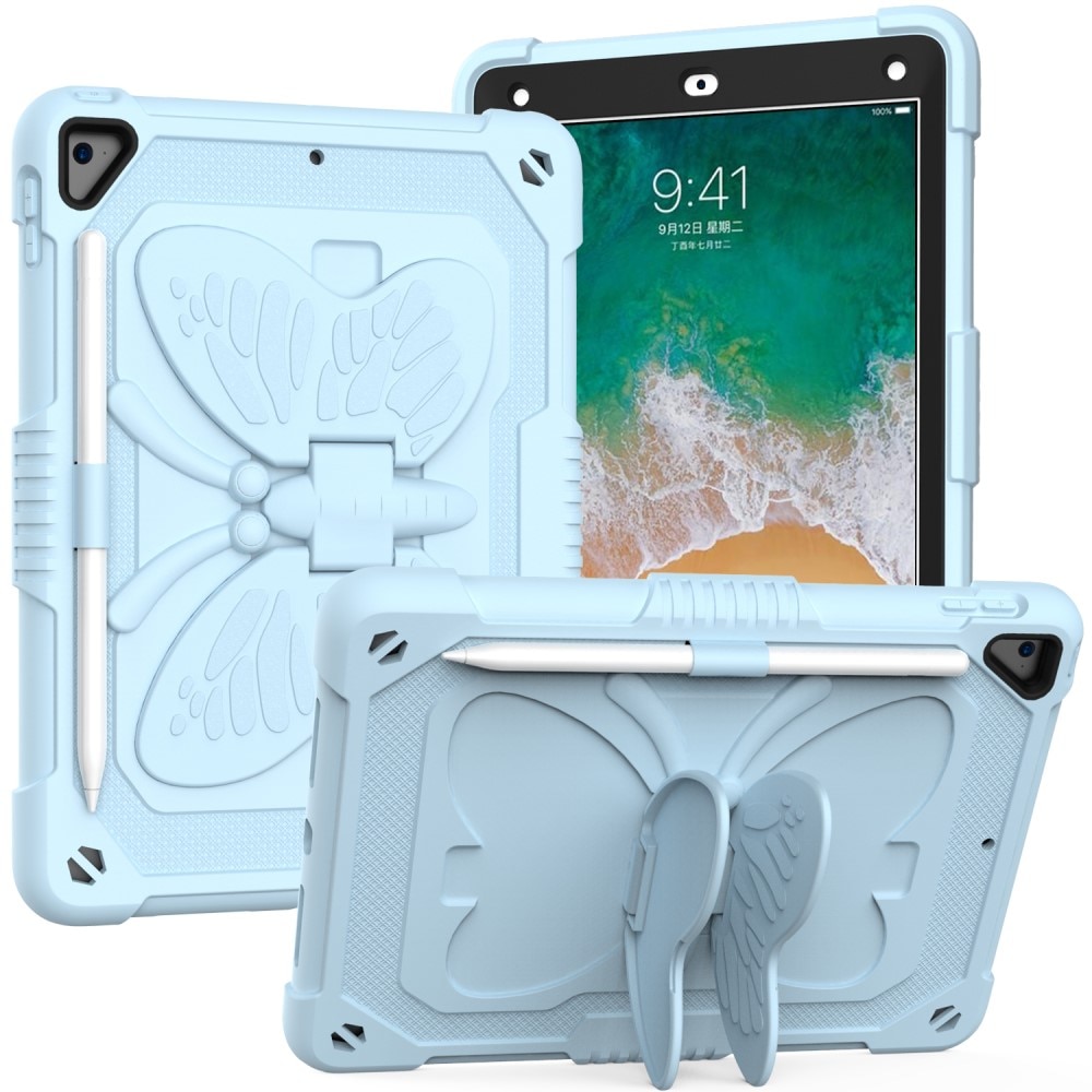 Hybridcover sommerfugl iPad 9.7 5th Gen (2017) blå