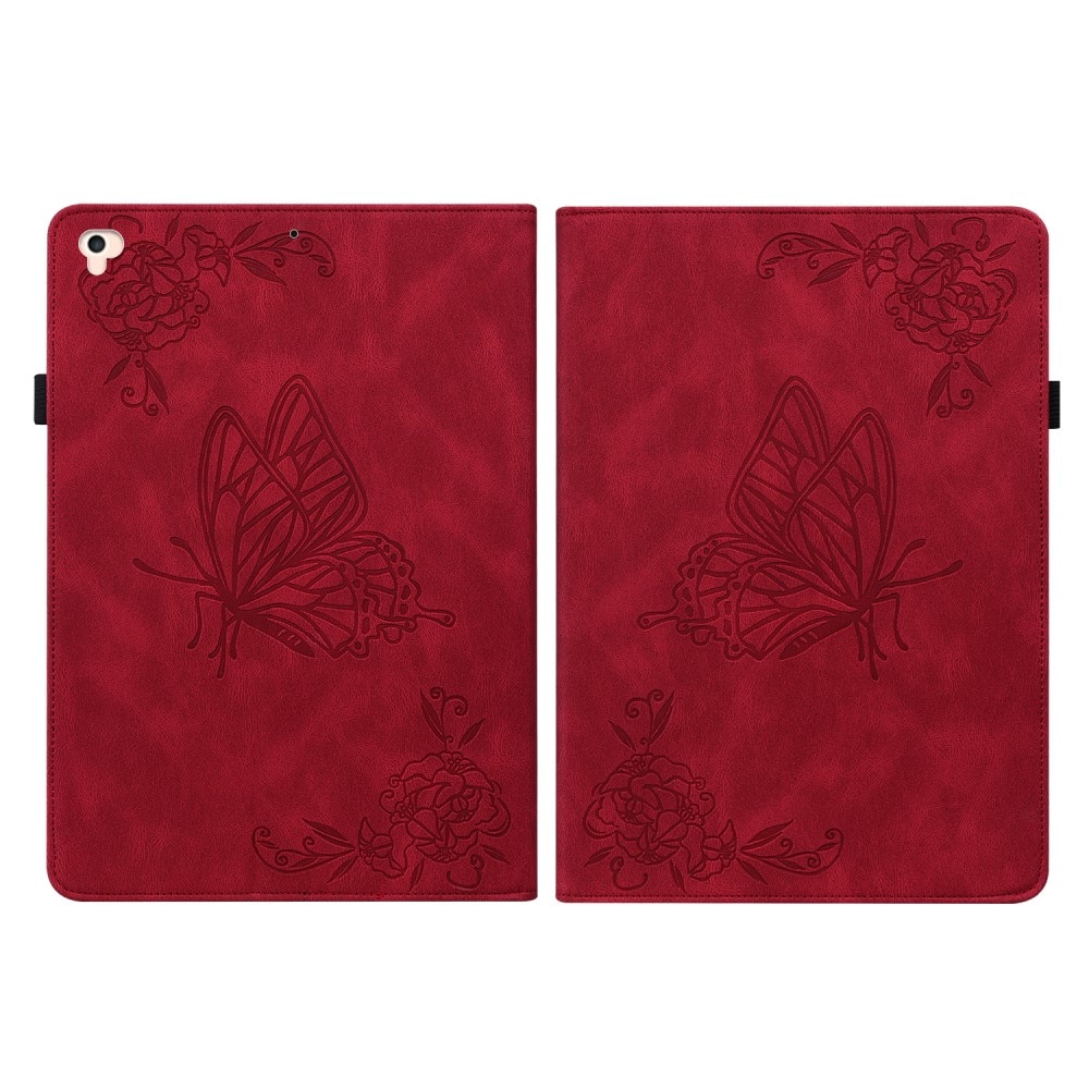 Læderetui Sommerfugle iPad Air 2 9.7 (2014) rød