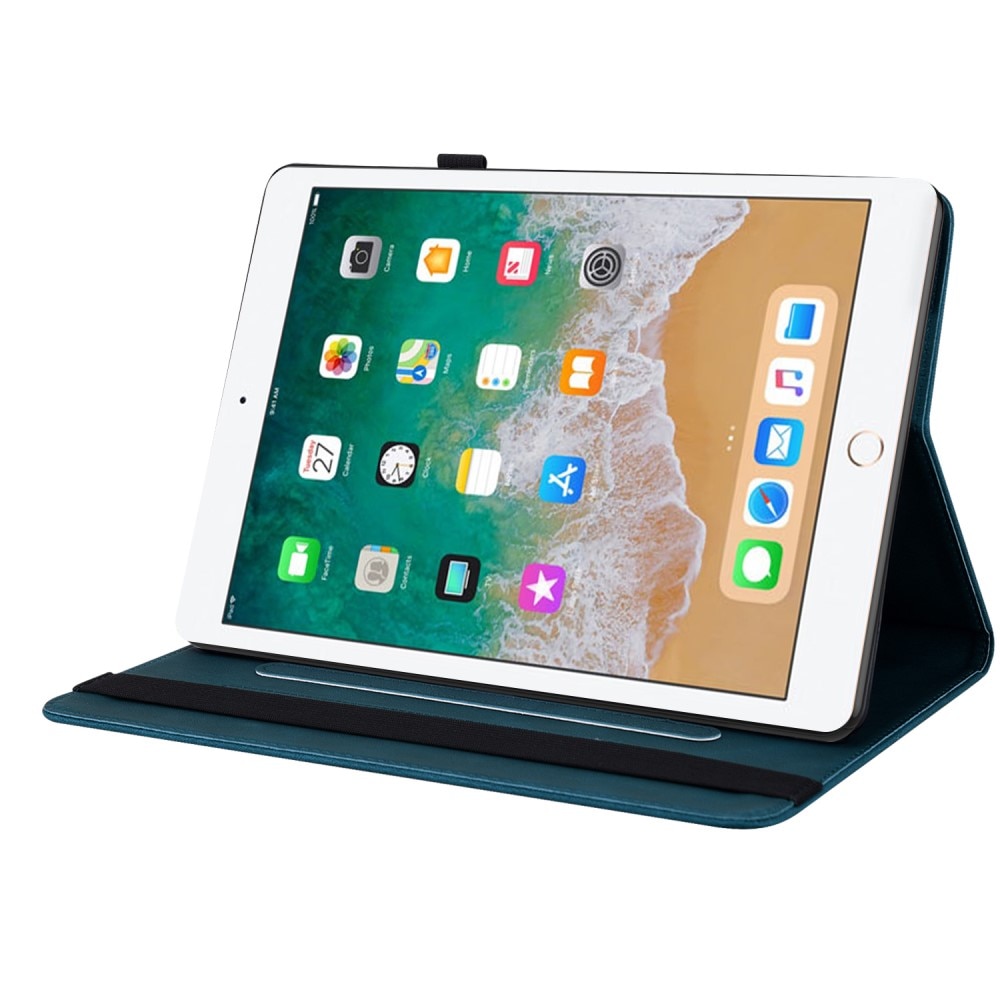 Læderetui Sommerfugle iPad 9.7 6th Gen (2018) blå