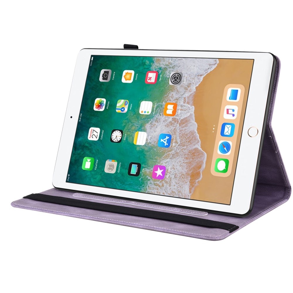 Læderetui Sommerfugle iPad 9.7 6th Gen (2018) lila